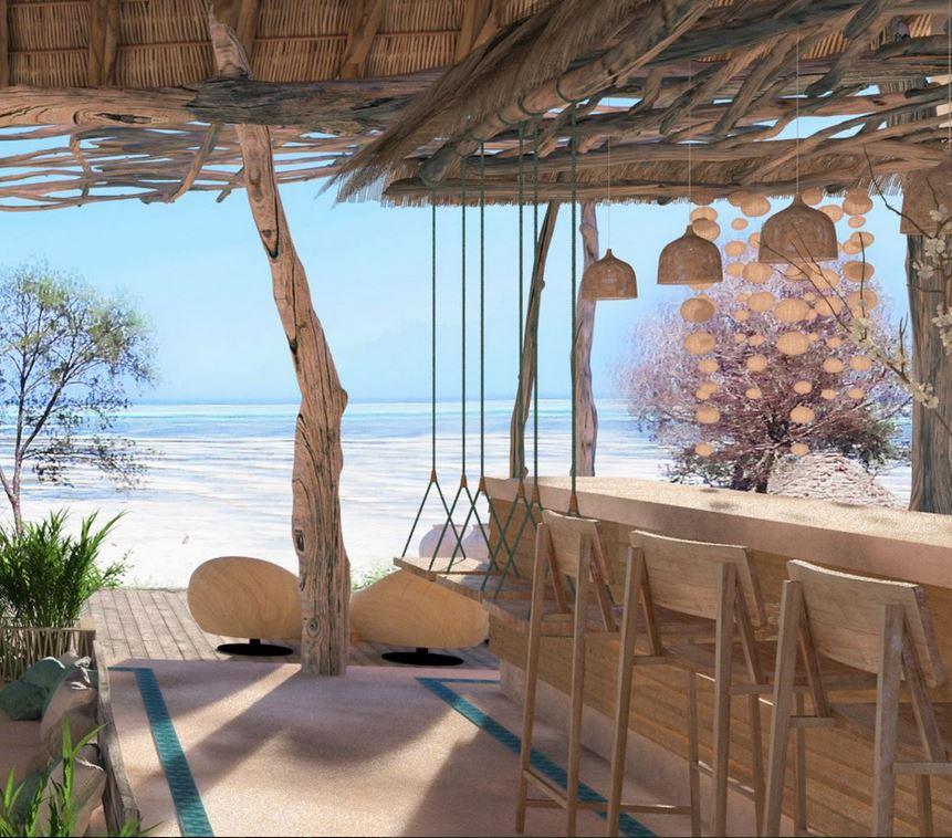 Zanbluu Beach Hotel Кивенгва Экстерьер фото